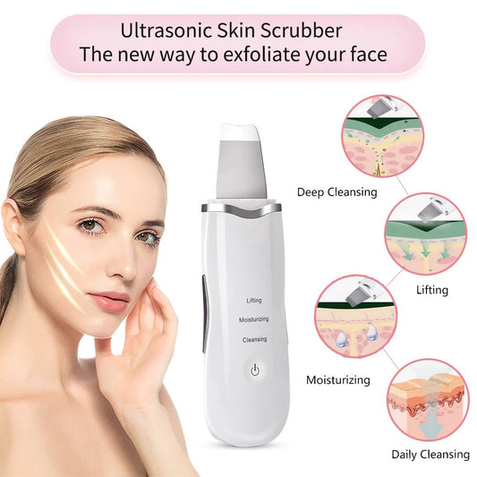 Ultrasonic scrubber :Get Permanent Acne Free Glowing Skin